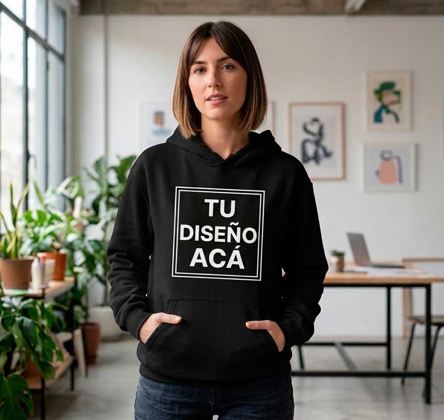 Buzo personalizado estampado en DTF
