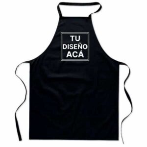 Delantal de Cocina Personalizado Negro