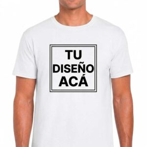 Remeras personalizadas blancas
